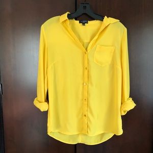 Yellow Ashton blouse by The Limited